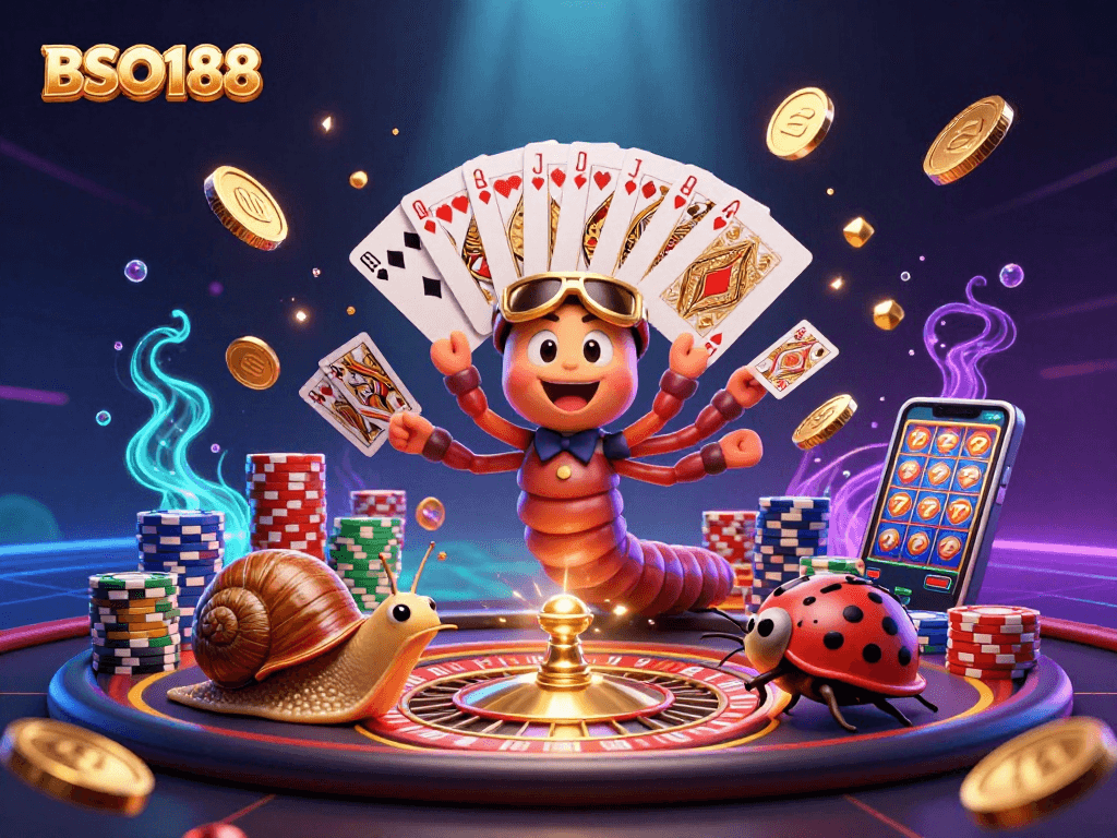 Experience thrilling gameplay with BSO188, featuring a lively dealer and high-roller action.