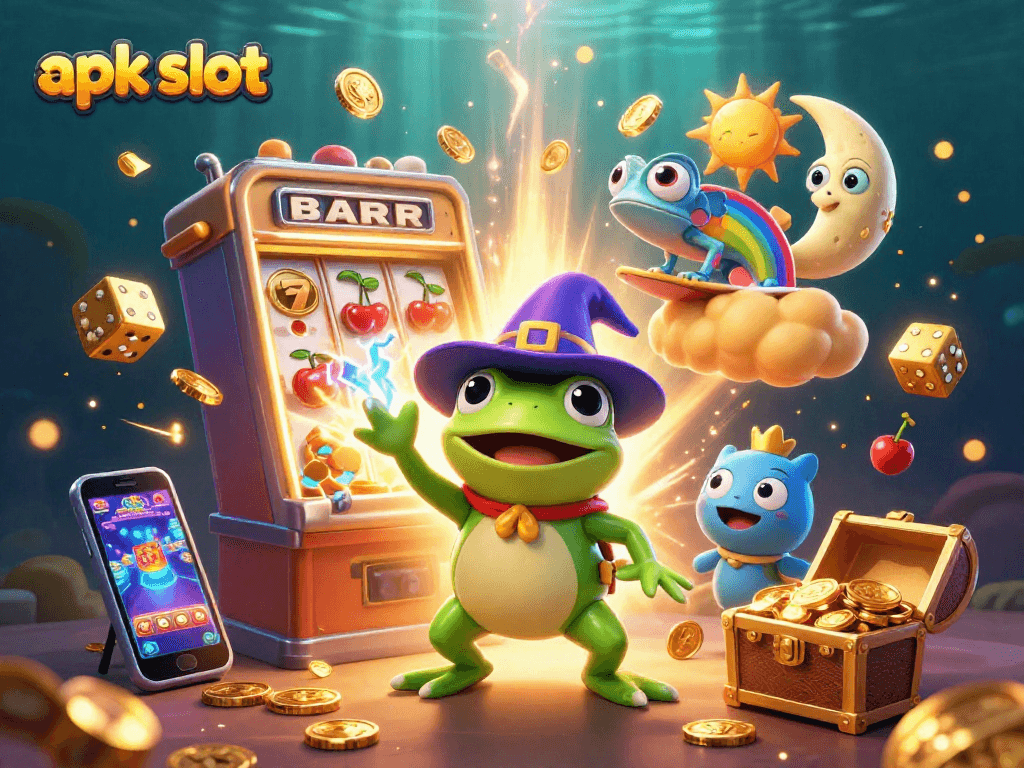 Jelajahi dunia apk slot dengan gambar fantastis menunjukkan petualangan di kasino yang meriah
