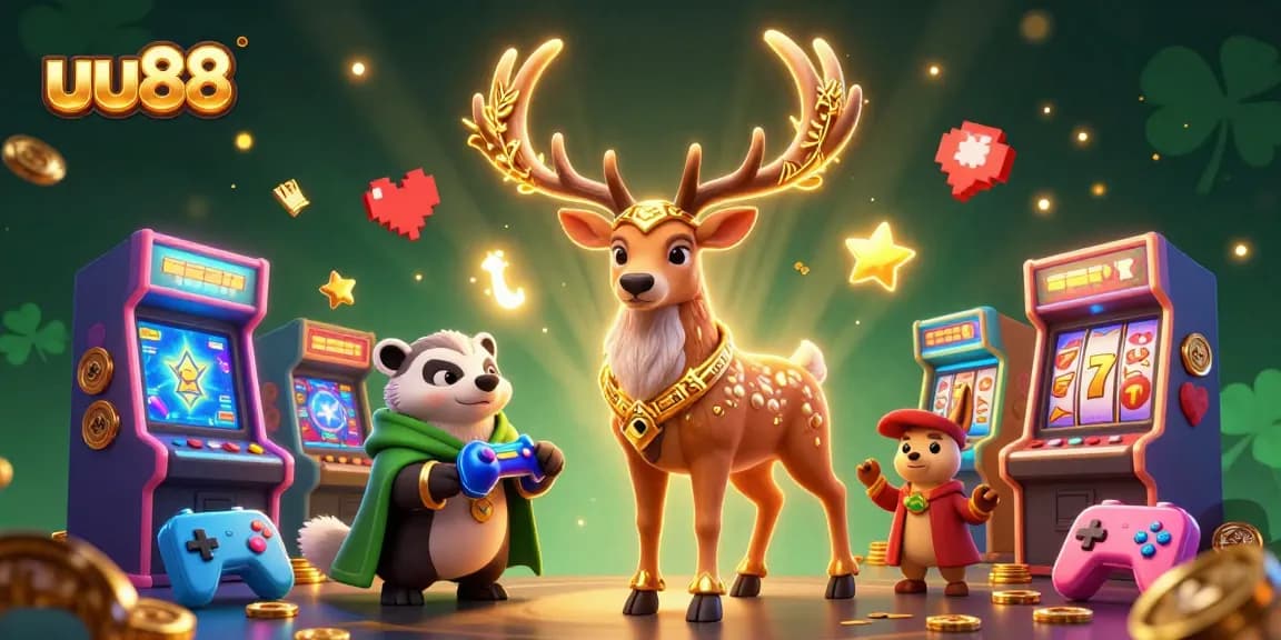 Experience thrilling gameplay at uu88 with a magical 3D casino scene filled with excitement.