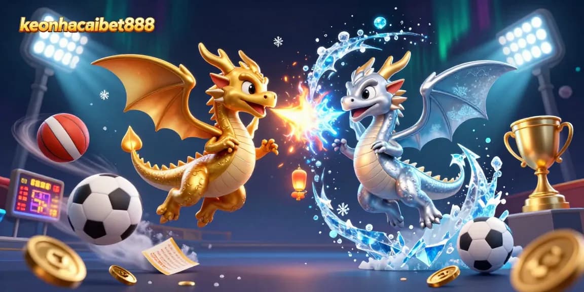 Experience the thrill of keonhacaibet888 with dynamic dragons and sports elements!