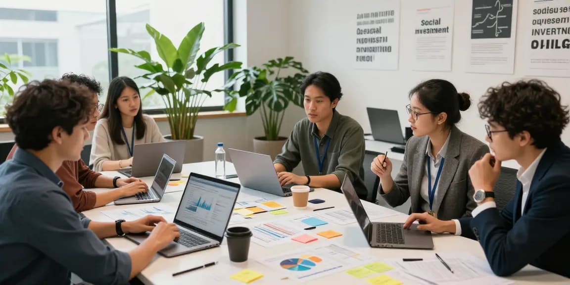Collaboration on link slot for social impact in a modern workspace