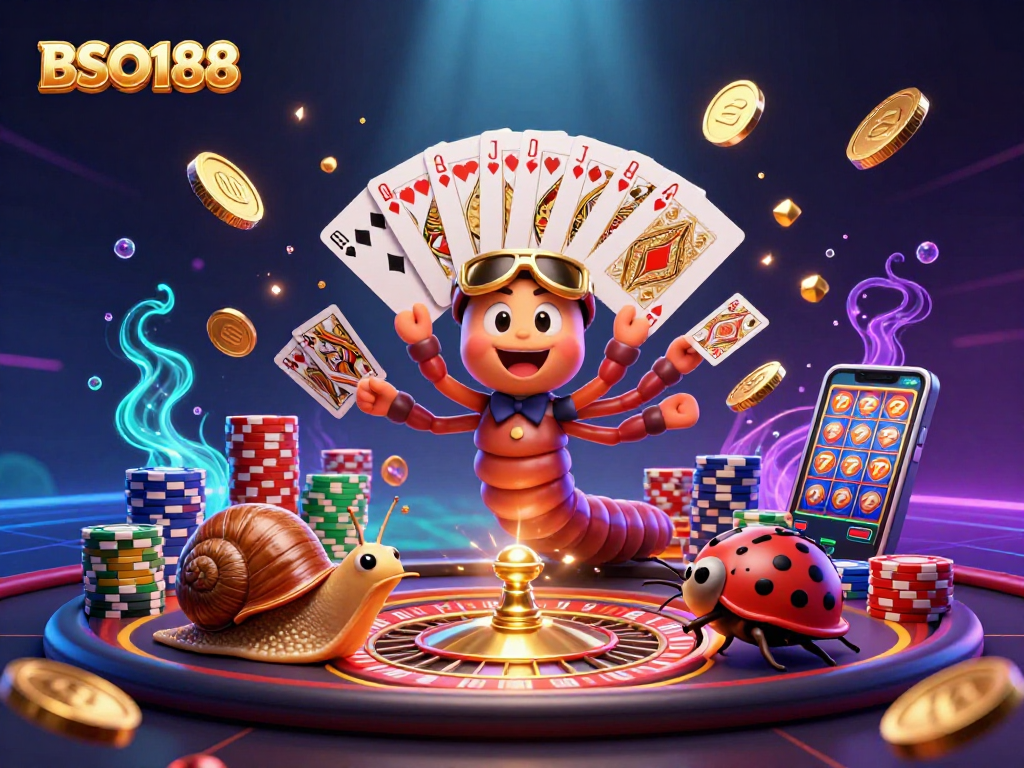 Experience thrilling gameplay with BSO188, featuring a lively dealer and high-roller action.