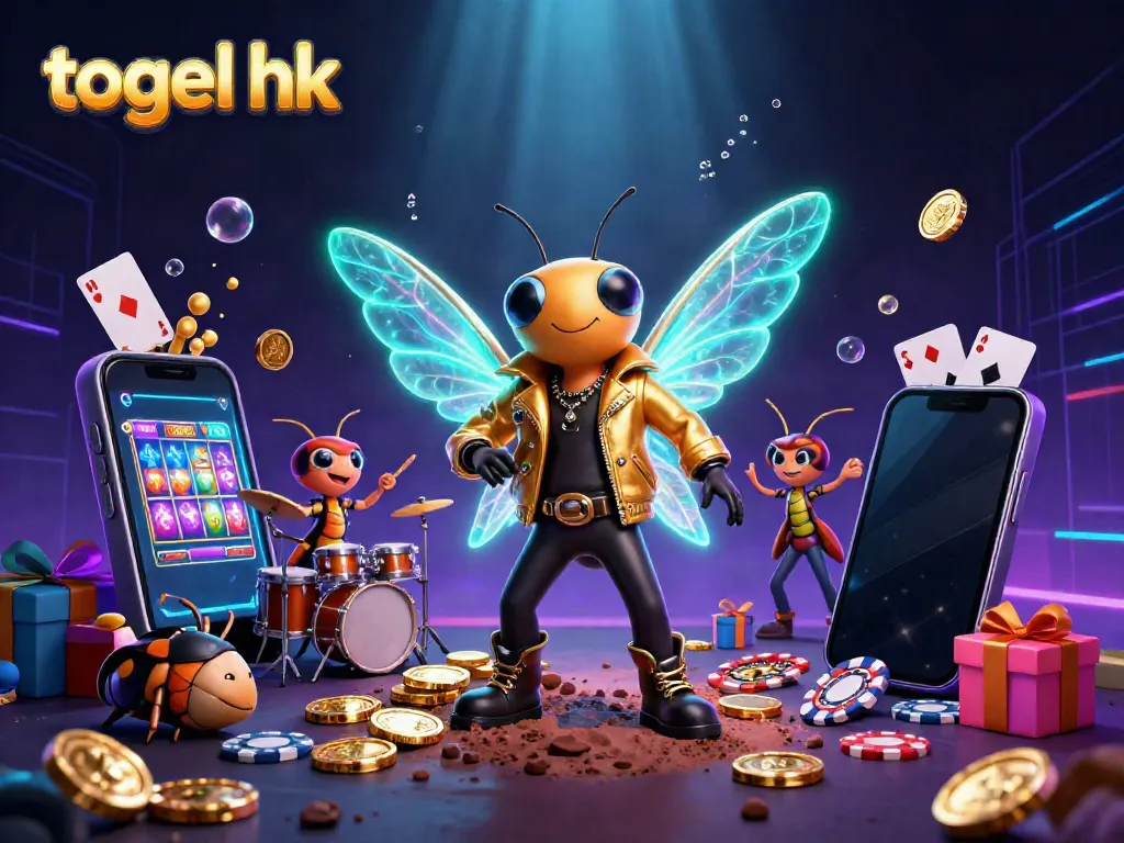 Ikuti keluaran togel hk dengan ilustrasi 3D mengesankan dari cicada rockstar dan elemen permainan.