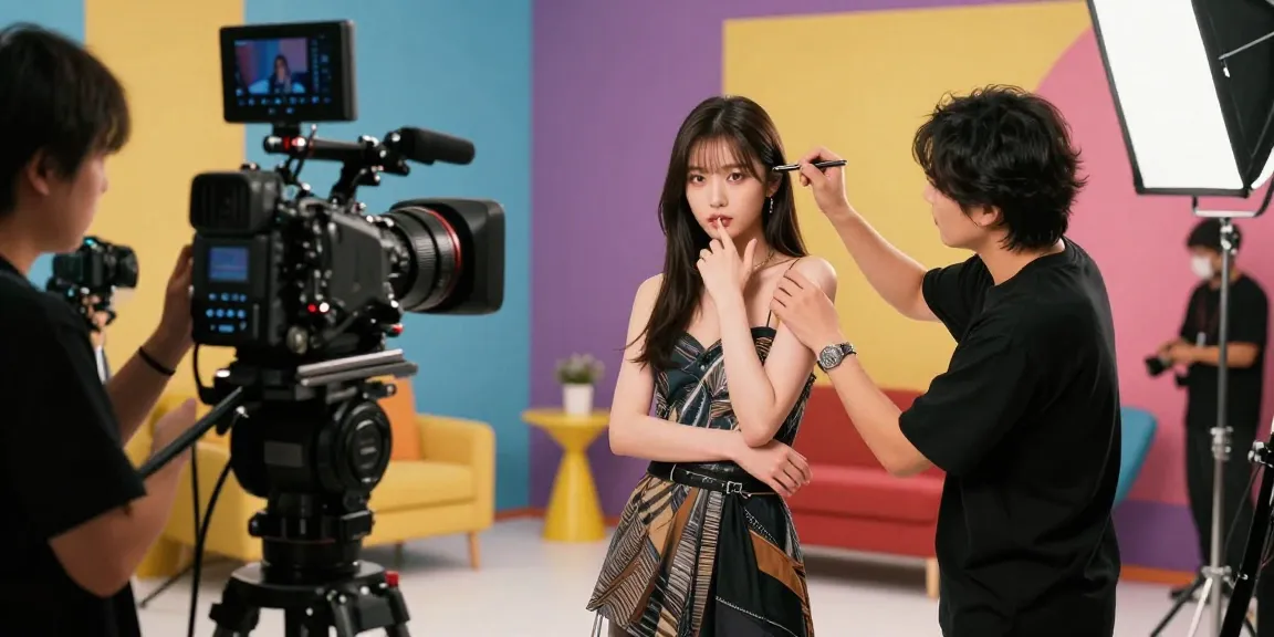 Sayuri Hayama sub indo di studio syuting dengan suasana penuh semangat.