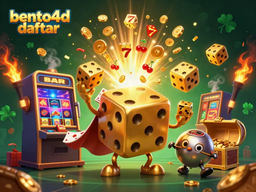 Engage in thrilling casino fun with bento4d daftar and explore dynamic gaming elements in a magical scene.