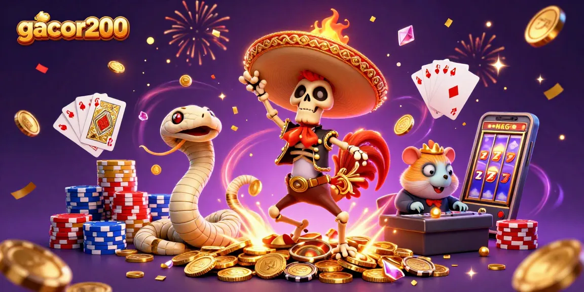 Memenangkan jackpot di gacor200 dengan keberuntungan dari slot dan kasino.
