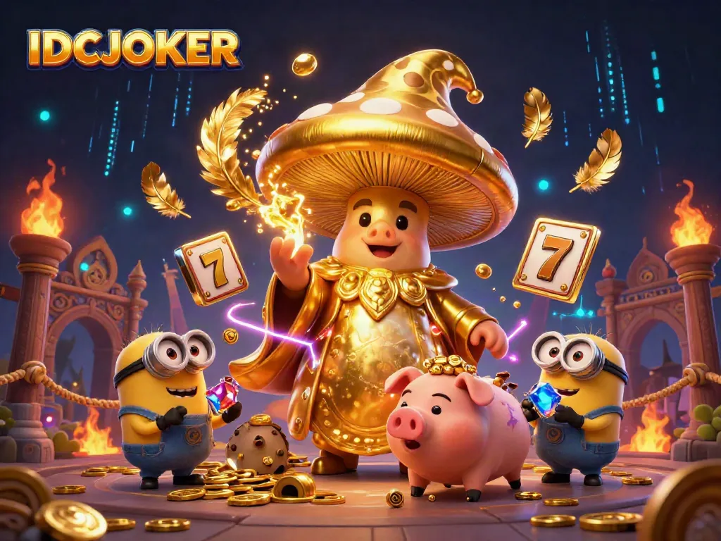 Engage with the magic of IDCJOKER's gold-themed casino adventure.
