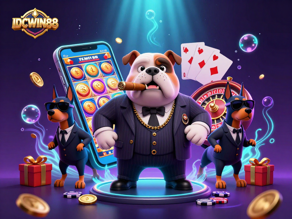 Experience thrilling gameplay at IDCWIN88 with our vibrant slot game scene featuring winning moments and jackpot excitement.