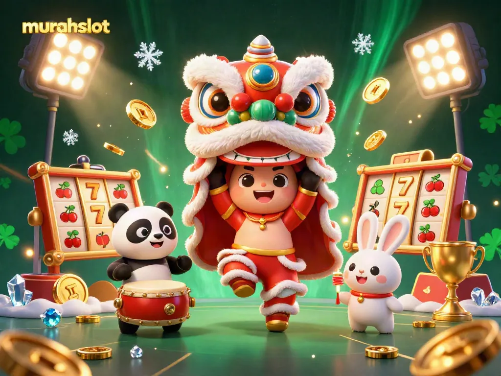 Engage with murahslot and experience thrilling jackpots in this dynamic casino illustration.