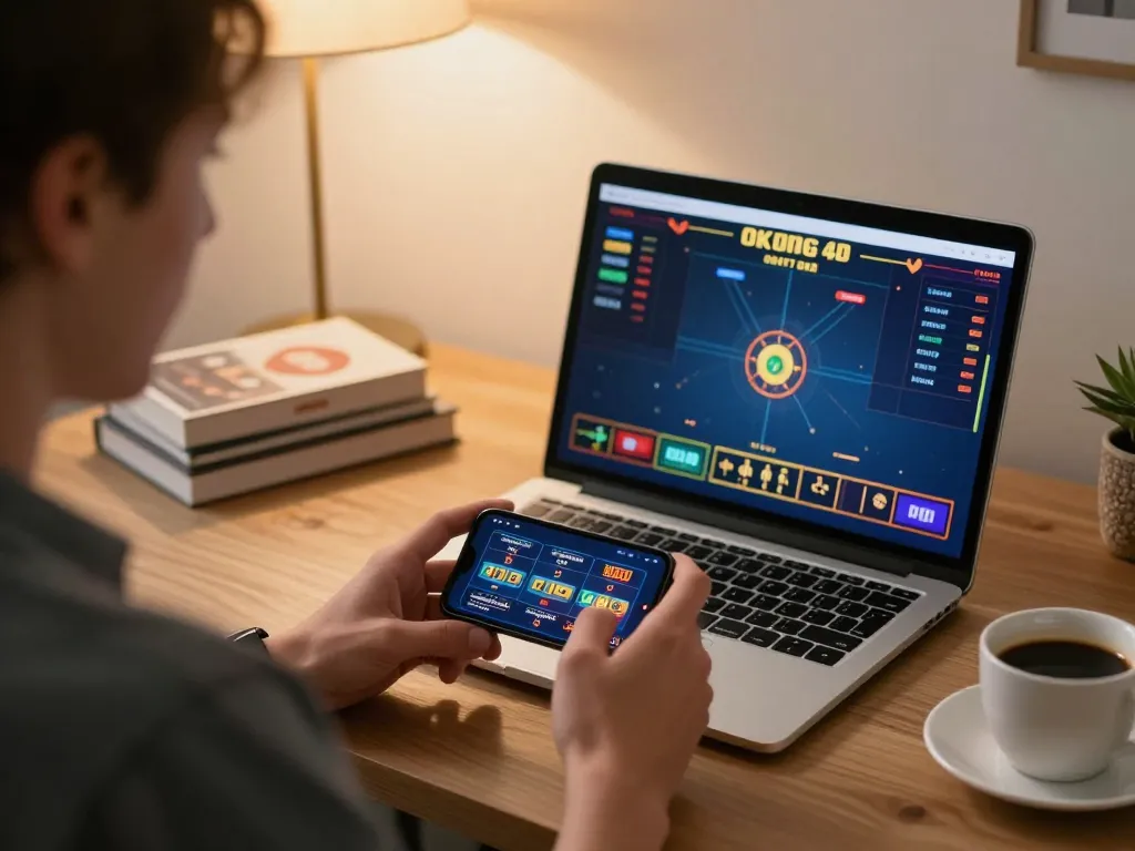 Player exploring the oli 4d app for immersive online betting experience.