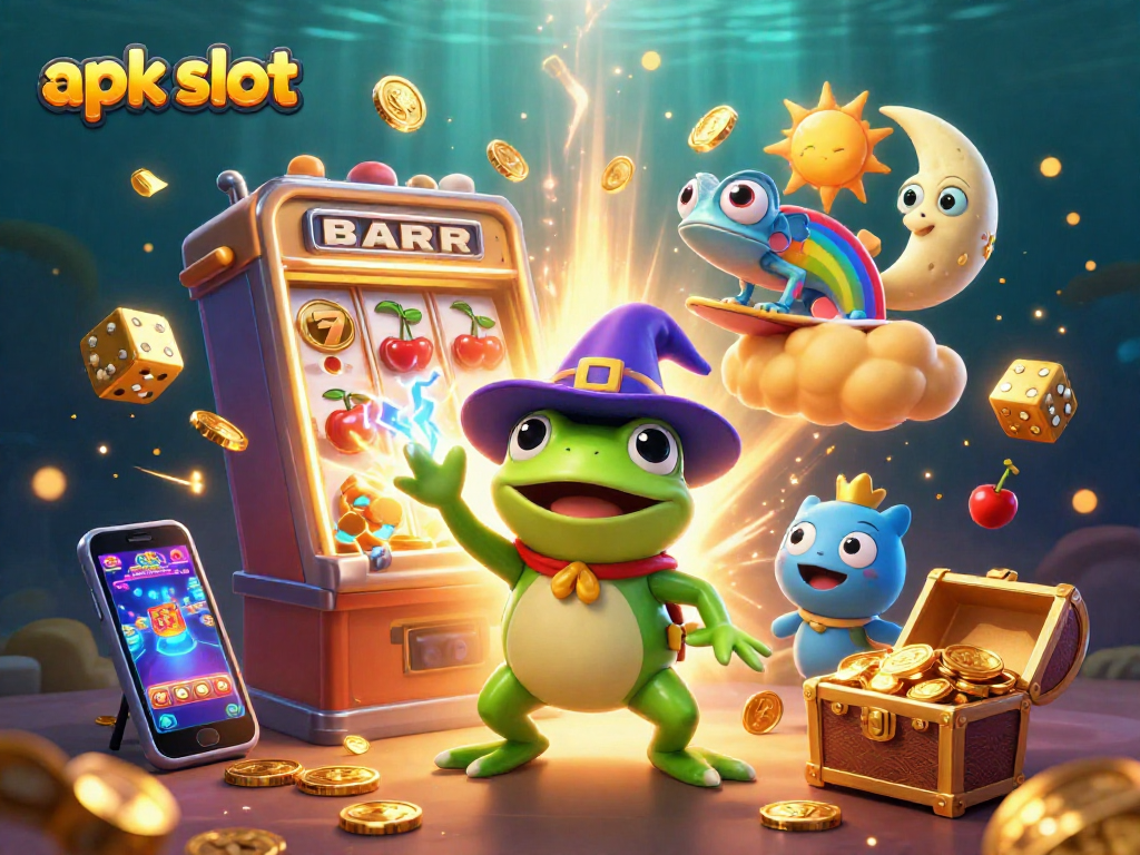 Jelajahi dunia apk slot dengan gambar fantastis menunjukkan petualangan di kasino yang meriah