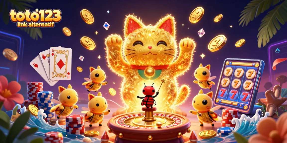 Engage with the exciting world of toto123 link alternatif through a stunning visual of dynamic casino elements.