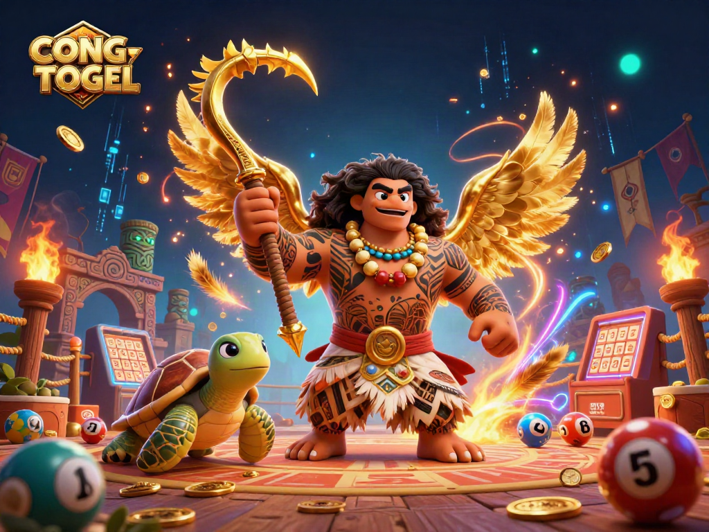 CONGTOGEL empowers gamers with an exciting lottery-themed adventure illustration.
