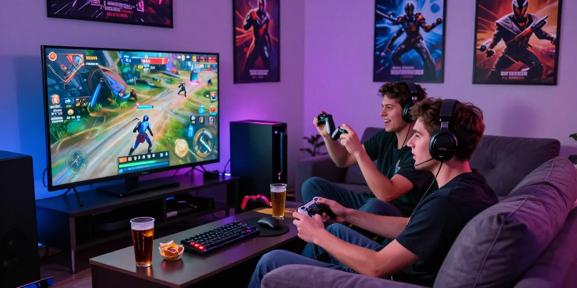 Engaging multiplayer gaming scene featuring tempototo enthusiasts enjoying action-packed gameplay.