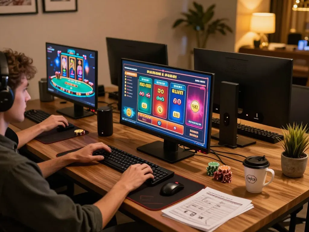 Player engaging with janadenole online casino app during an immersive gaming session.