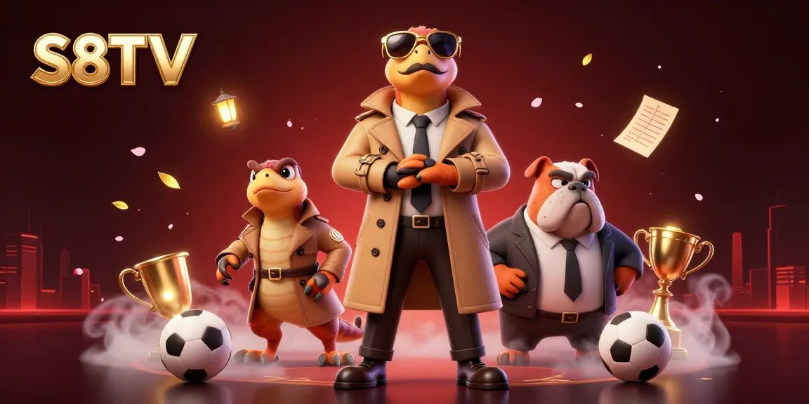 S8TV showcases a humorous scene of raptors in disguise attempting to enter a VIP casino, symbolizing strategic betting.