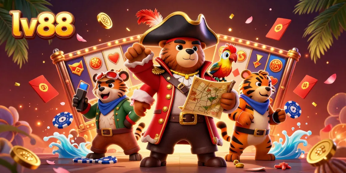 Experience the excitement of gaming at lv88 with dynamic scenes of slot reels and casino excitement.