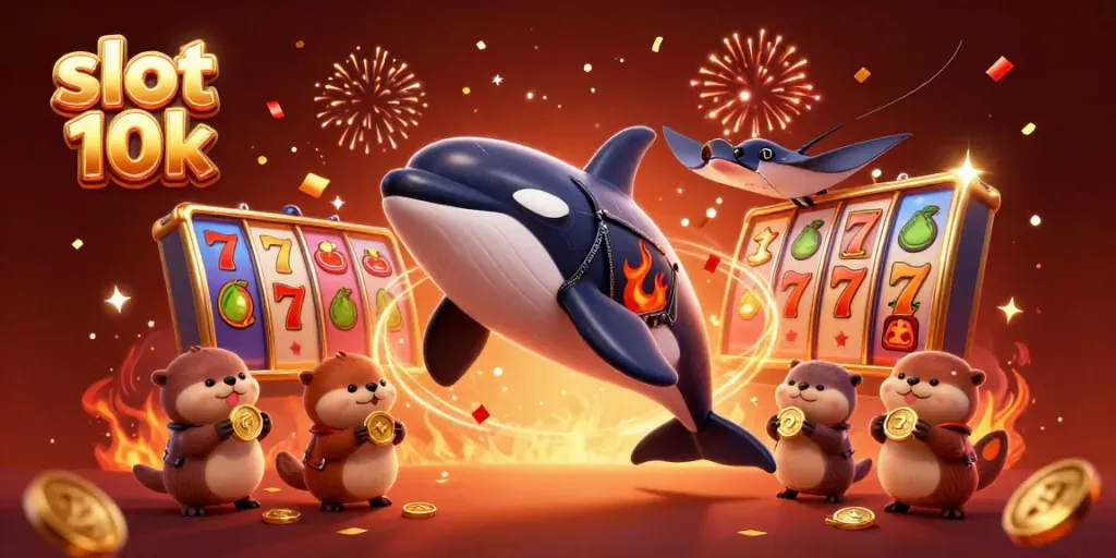 Bermain slot 10k sambil menikmati suasana kasino penuh keceriaan dengan karakter unik.