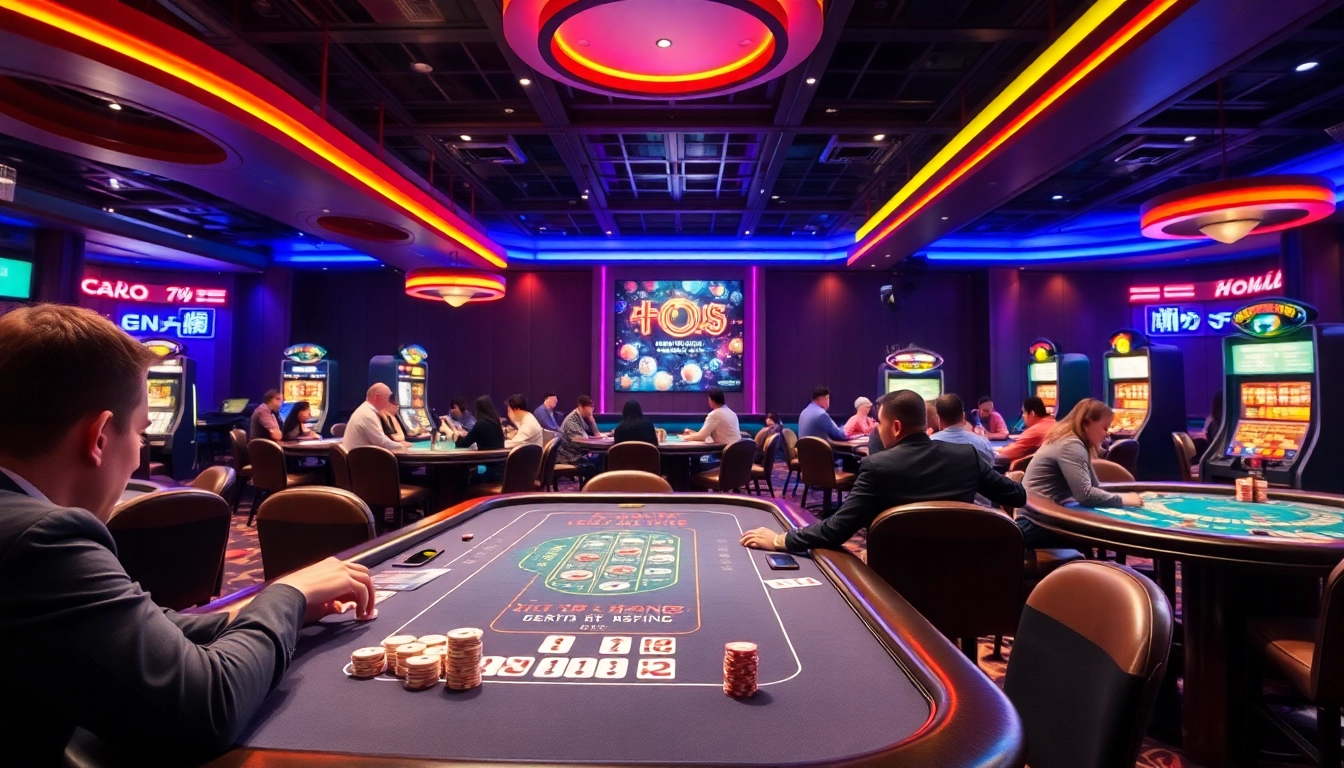 Menangkan permainan link bossmahjong di kasino yang hidup dengan pemain dan meja penuh semangat.