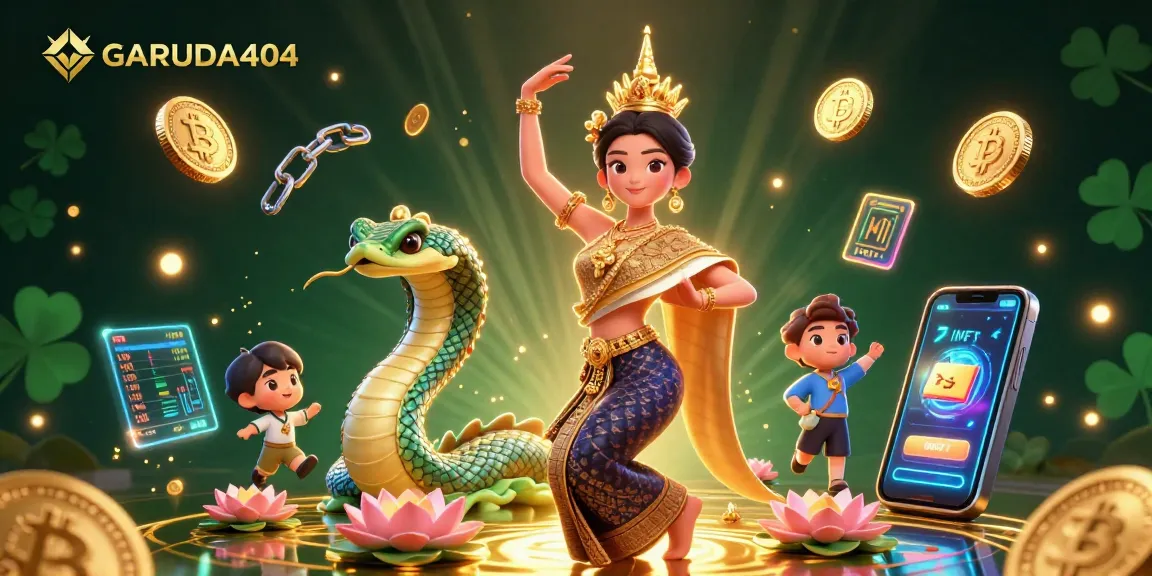 Experience the thrill of GARUDA404 with immersive casino elements and vibrant 3D art showcases.