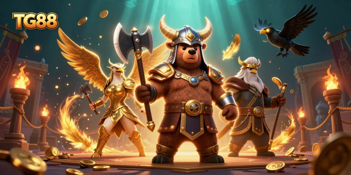 Experience the thrill of winning at TG88 with vibrant casino elements and dynamic action.