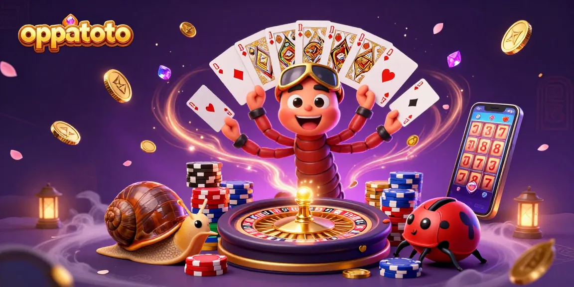 Experience thrilling gameplay with oppatoto's vibrant casino scene showcasing excitement and winning potentials.