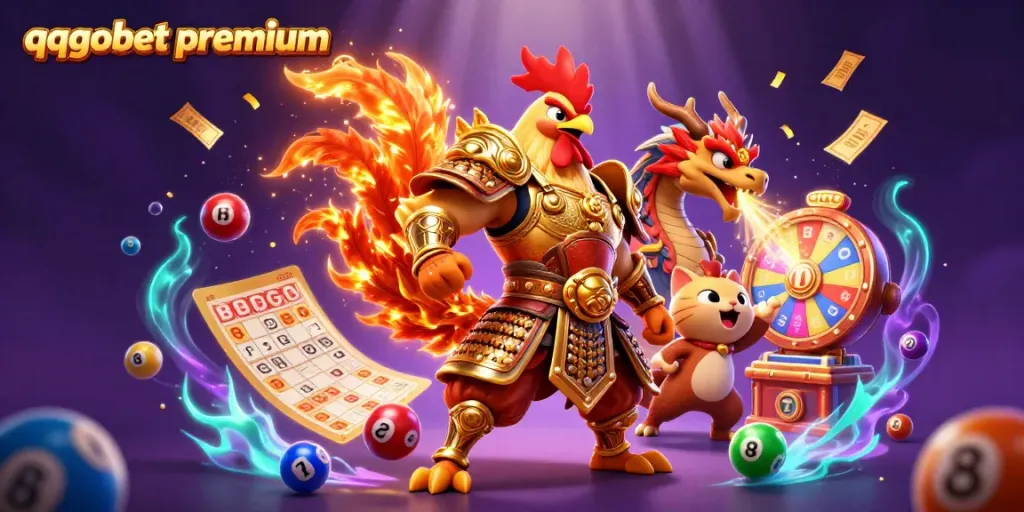 Engage in winning strategies with qqgobetpremium's vibrant casino elements and characters