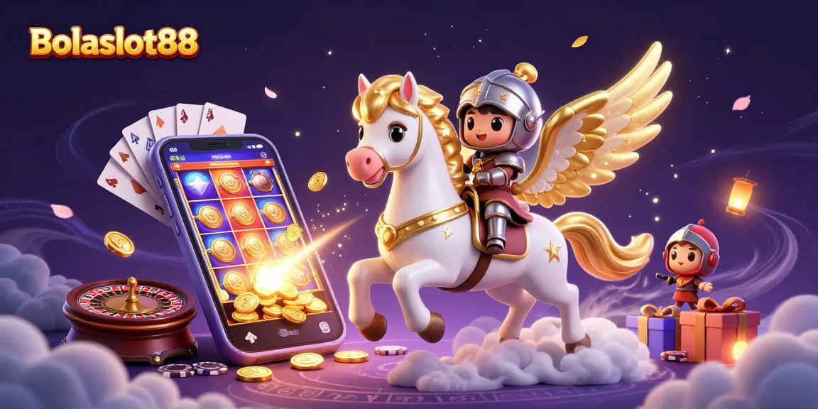 Bolaslot88 players experiencing thrilling wins with slots and casino games in a magical 3D illustration.