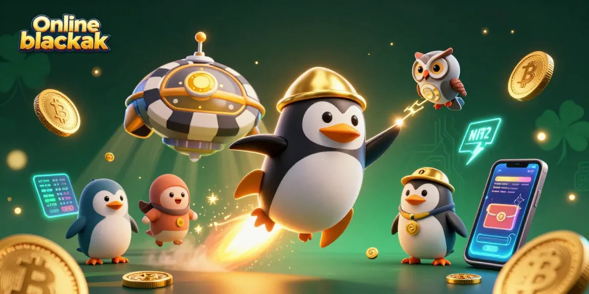 Experience thrilling online blackjack action with our vibrant and engaging illustration highlighting casino elements.