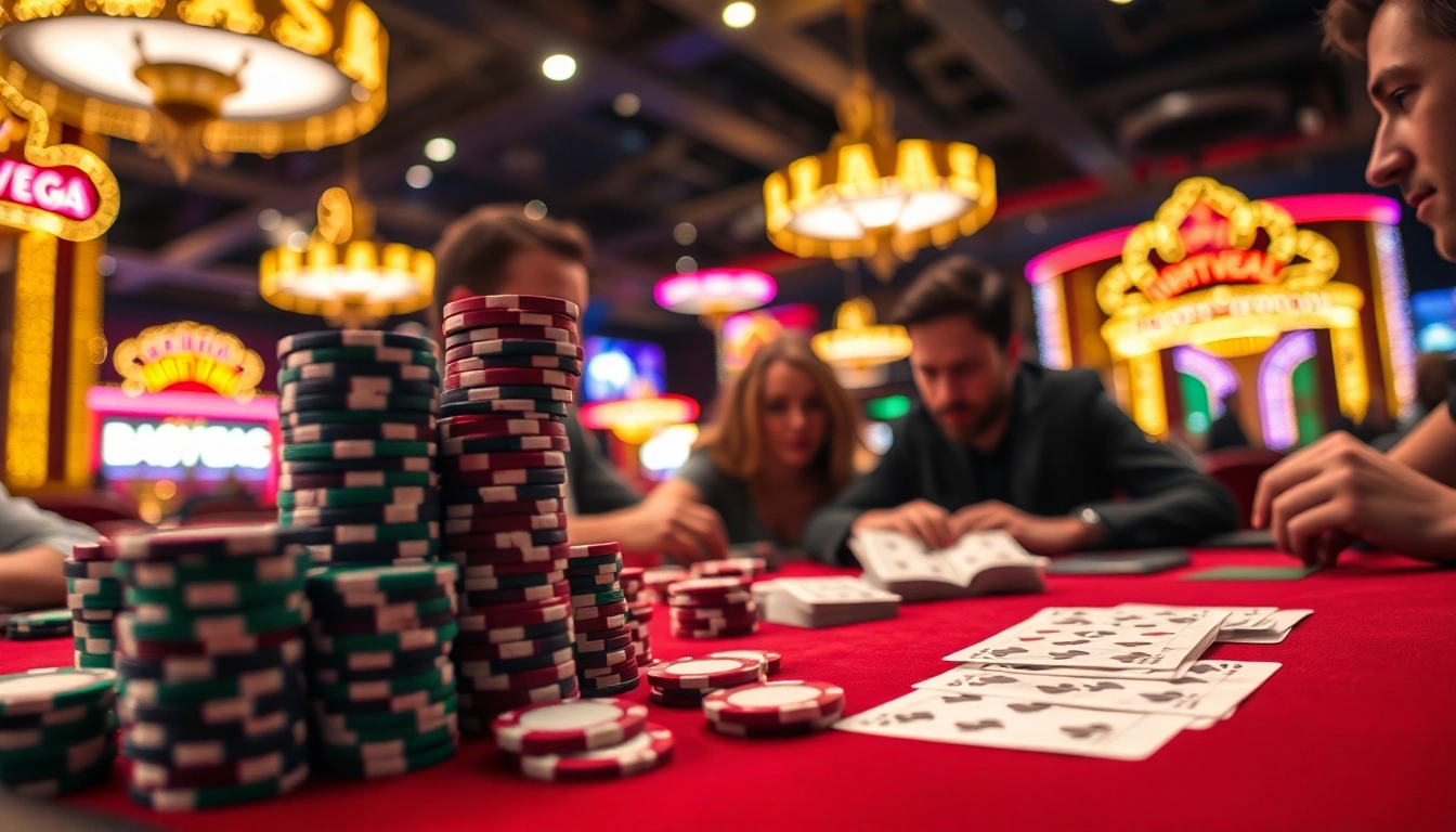 Menang di meja poker afktoto sambil merasakan suasana kasino yang bersemangat.