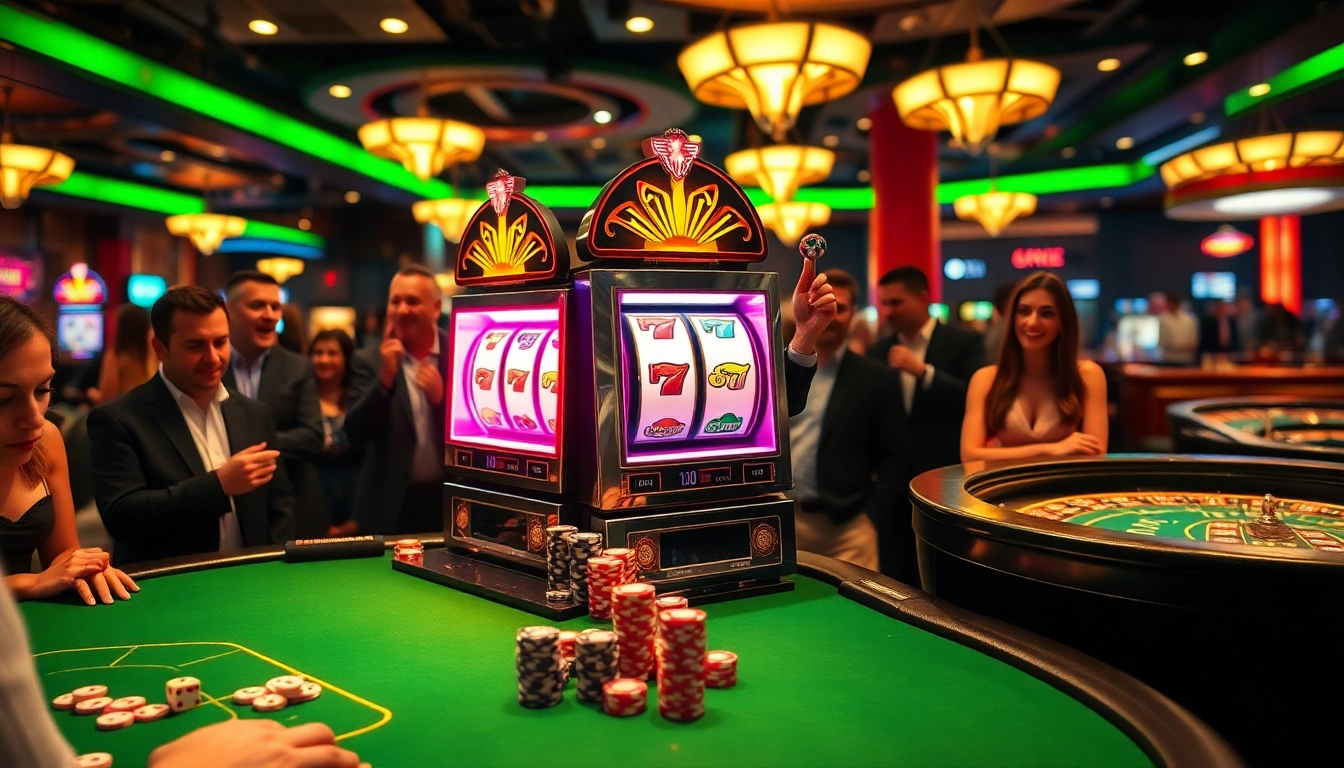 Experience the thrill of winning at slot gacor machines in a vibrant casino environment.