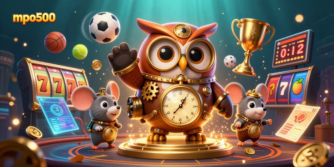 Gambarlah mpo500 untuk strategi jackpot dengan simbol slot yang menarik, bola olahraga, dan elemen kasino.