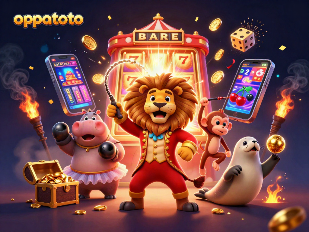 Experience the thrill of oppatoto with vibrant casino characters and jackpot excitement!