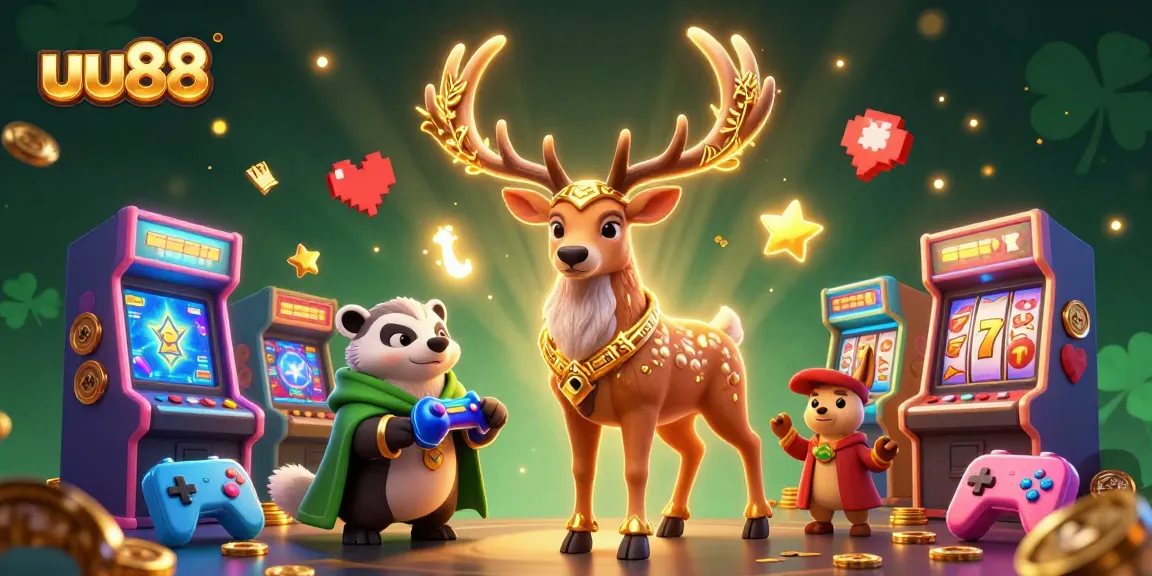 Experience thrilling gameplay at uu88 with a magical 3D casino scene filled with excitement.