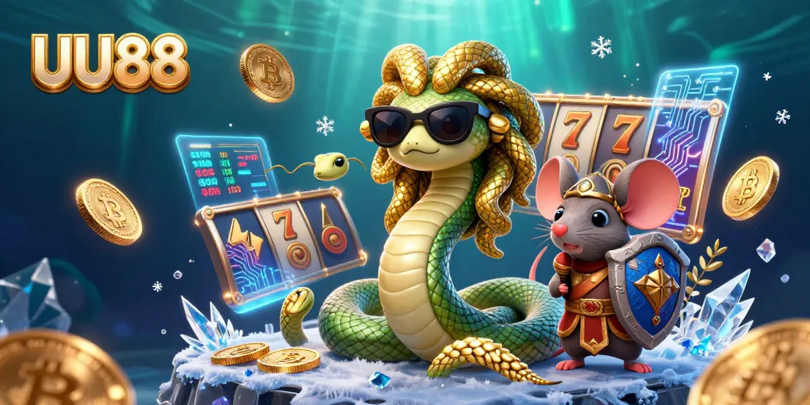 Experience thrilling adventures at UU88 with vibrant slots and friendly characters in a dynamic casino scene.