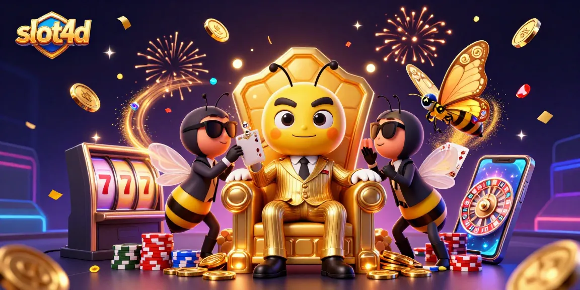 Engage with slot4d's colorful casino adventure featuring a mob boss and slot machines.