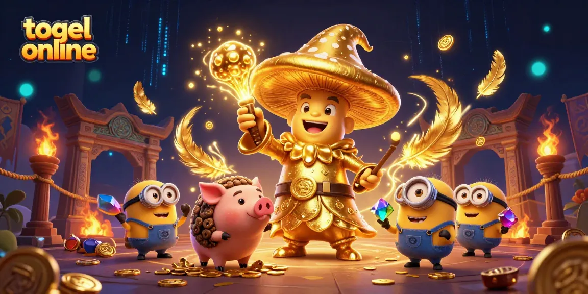 Menghasilkan togel online dengan ilustrasi 3D yang menarik, menampilkan elemen kasino yang kaya dan detail magis.