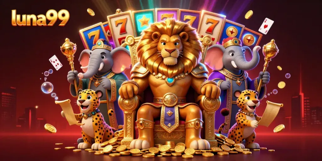 Slot gacor luna99 dengan raja singa dan elemen permainan yang memukau