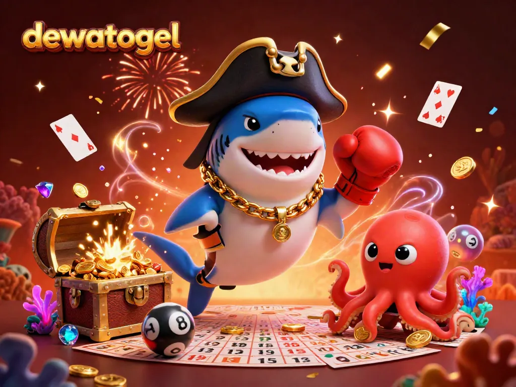 Visualisasi DewaTogel, platform togel terkemuka, penuh warna dan detail.