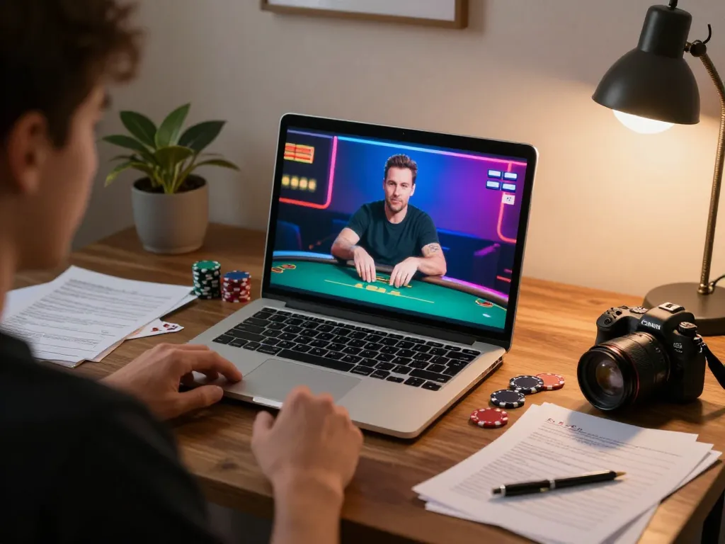 Engaging in strategic gameplay at home with 79king-vn online poker setup and strategy notes.