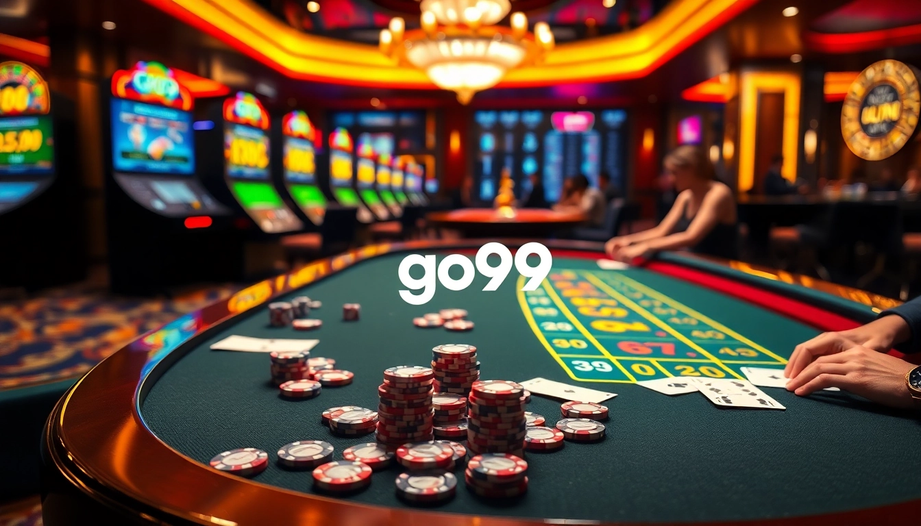 Experience the thrill of go99 with a vibrant casino atmosphere featuring engaging online gambling elements.