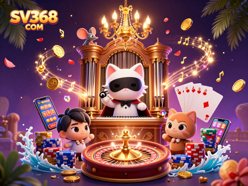 Experience thrilling excitement at SV368 COM with vibrant 3D characters and gambling elements.