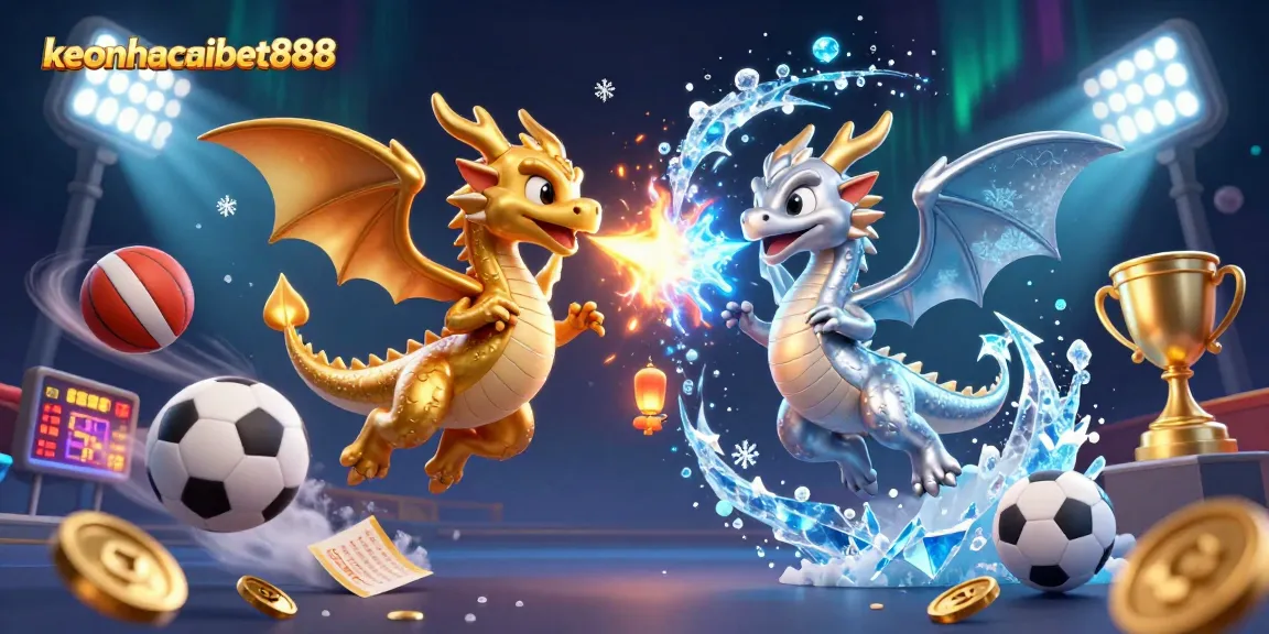 Experience the thrill of keonhacaibet888 with dynamic dragons and sports elements!