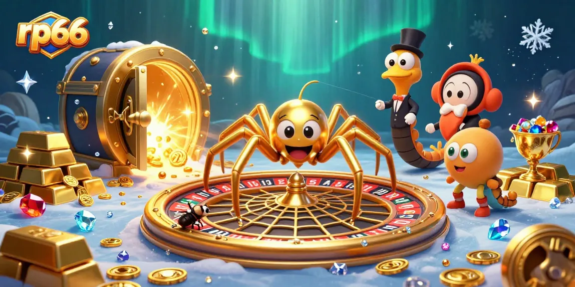 rp66 players enjoy thrilling bets in a dynamic casino scene with golden treasures and excitement