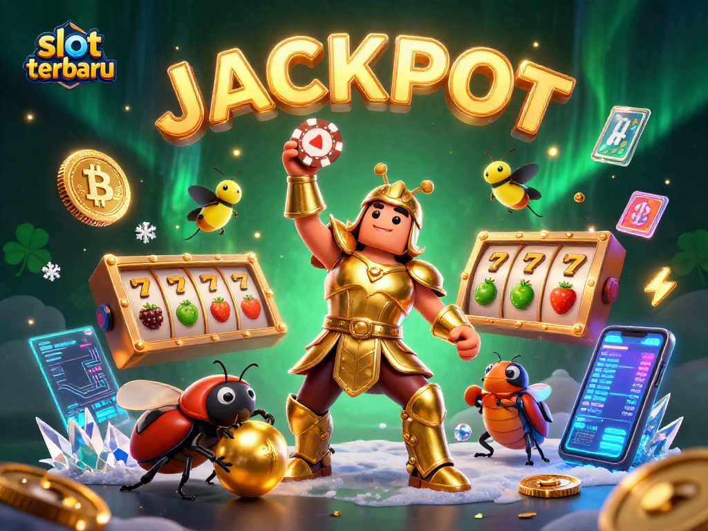 Spin your luck at slot terbaru with vibrant jackpot moments and striking 3D characters!