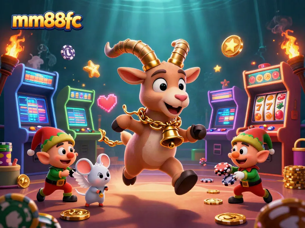 Experience the thrill of mm88fc with 3D characters in a lively casino scene.