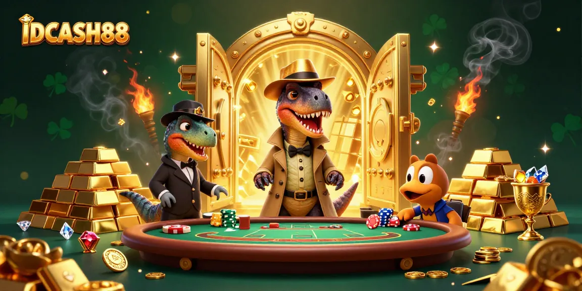 Engage with IDCASH88 as a velociraptor card counter and friends navigate a vibrant casino heist