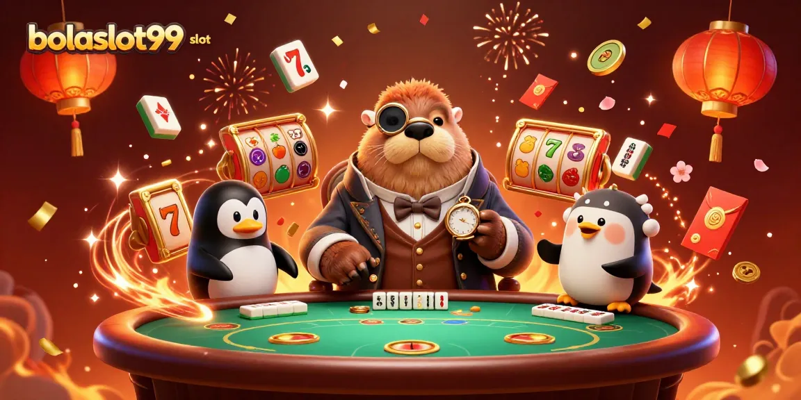 Join the fun with bolaslot99 slot featuring a jolly walrus and friends at an underwater gaming table.