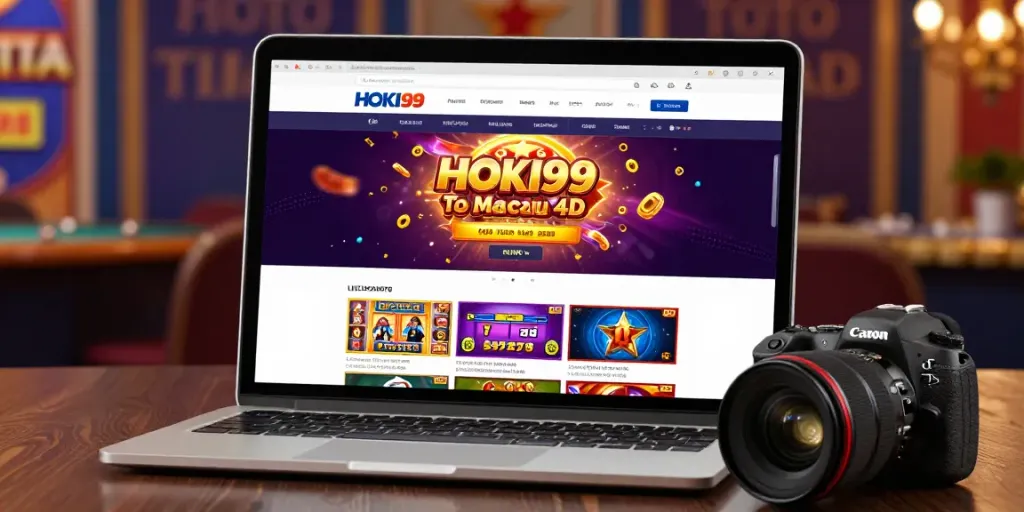 Antarmuka platform perjudian online HOKI99 dengan grafik permainan yang menarik dan statistik langsung.