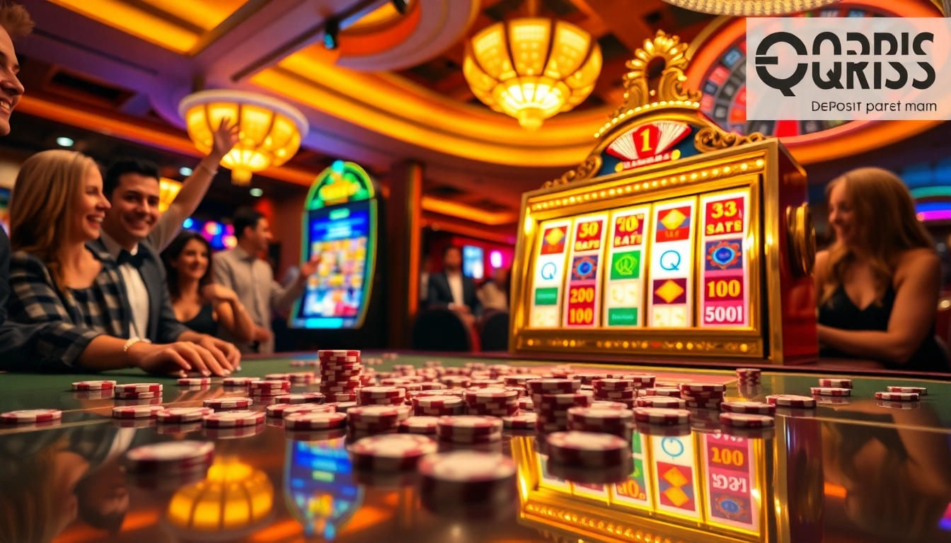 Experience thrilling gameplay with link slot qris at a vibrant casino filled with excitement.